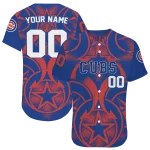 customized chicago cubs star circle blue jersey best selling