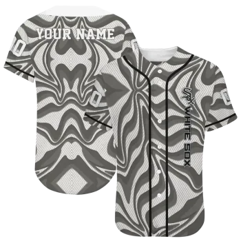 customized chicago white sox psychedelic curves black jersey best selling
