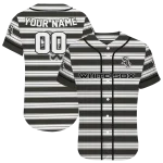customized chicago white sox stripe layers black white jersey best selling