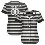 customized chicago white sox stripe layers black white jersey best selling