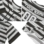 customized chicago white sox stripe layers black white jersey best selling