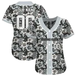 customized chicago white sox tropical hibiscus silver jersey best selling