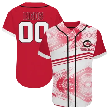 customized cincinnati reds arrow fade red white jersey best selling