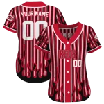 customized cincinnati reds blazing stripes red jersey best selling