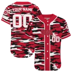customized cincinnati reds camo splash red jersey best selling