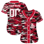 customized cincinnati reds camo splash red jersey best selling