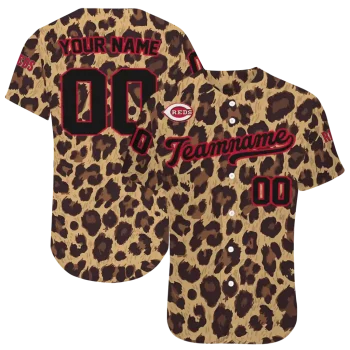 customized cincinnati reds leopard spot jersey best selling