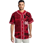 customized cincinnati reds pineapple palm geo red jersey best selling