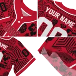 customized cincinnati reds pineapple palm geo red jersey best selling