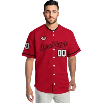 customized cincinnati reds plain classic red jersey fashion forward