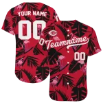 customized cincinnati reds tropical flamingo red jersey best selling