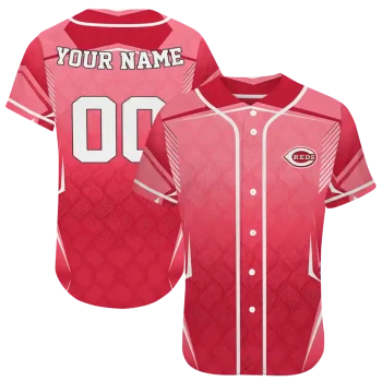 customized cincinnati reds wavy flow red jersey best selling