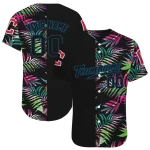 customized cleveland guardians palm leaf black jersey best selling
