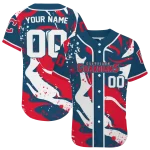 customized cleveland guardians splash swirl navy blue jersey best selling