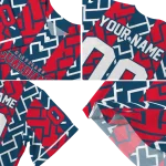 customized cleveland guardians squares grid navy blue jersey best selling