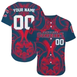 customized cleveland guardians star circle navy blue jersey best selling