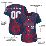 customized cleveland guardians star circle navy blue jersey best selling