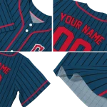 customized cleveland guardians stripe pattern navy blue jersey best selling