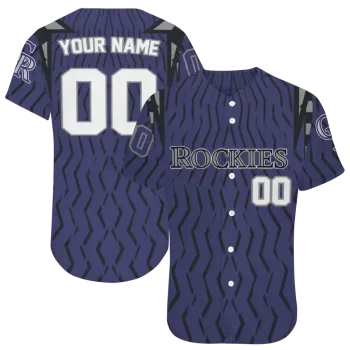 customized colorado rockies chevron rhythm blue jersey best selling