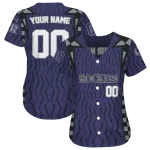 customized colorado rockies chevron rhythm blue jersey best selling