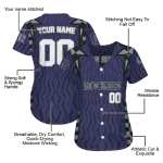 customized colorado rockies chevron rhythm blue jersey best selling