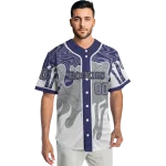 customized colorado rockies pattern drip blue white jersey best selling