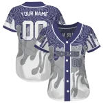 customized colorado rockies pattern drip blue white jersey best selling