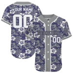 customized colorado rockies tropical hibiscus silver jersey best selling