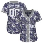 customized colorado rockies tropical hibiscus silver jersey best selling