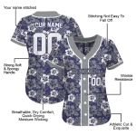 customized colorado rockies tropical hibiscus silver jersey best selling