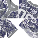 customized colorado rockies tropical hibiscus silver jersey best selling