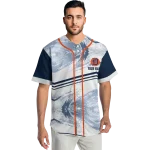 customized detroit tigers arrow fade navy white jersey best selling