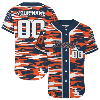 customized detroit tigers camo splash navy jersey best selling