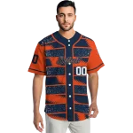 customized detroit tigers edgy stripes navy jersey best selling