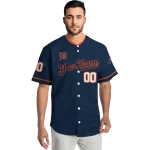 customized detroit tigers plain classic navy jersey best selling