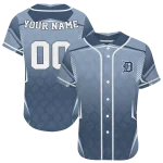 customized detroit tigers wavy flow navy jersey best selling