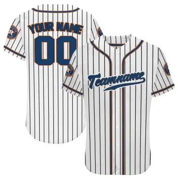 customized houston astros pinstripe lines white jersey best selling