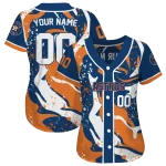 customized houston astros splash swirl blue jersey best selling