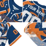 customized houston astros splash swirl blue jersey best selling