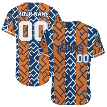 customized houston astros squares grid blue jersey best selling