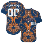 customized houston astros star circle blue jersey best selling