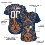 customized houston astros star circle blue jersey best selling