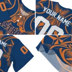 customized houston astros star circle blue jersey best selling
