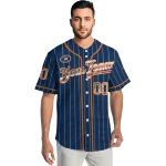 customized houston astros vertical stripes blue jersey best selling