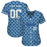 customized kansas city royals chevron interlock royal blue jersey best selling