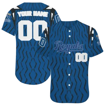 customized kansas city royals chevron rhythm royal blue jersey best selling