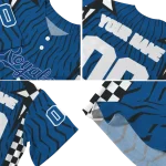 customized kansas city royals chevron rhythm royal blue jersey best selling