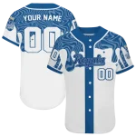 customized kansas city royals pattern drip royal blue white jersey best selling