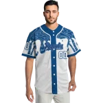 customized kansas city royals pattern drip royal blue white jersey best selling