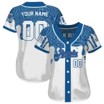 customized kansas city royals pattern drip royal blue white jersey best selling
